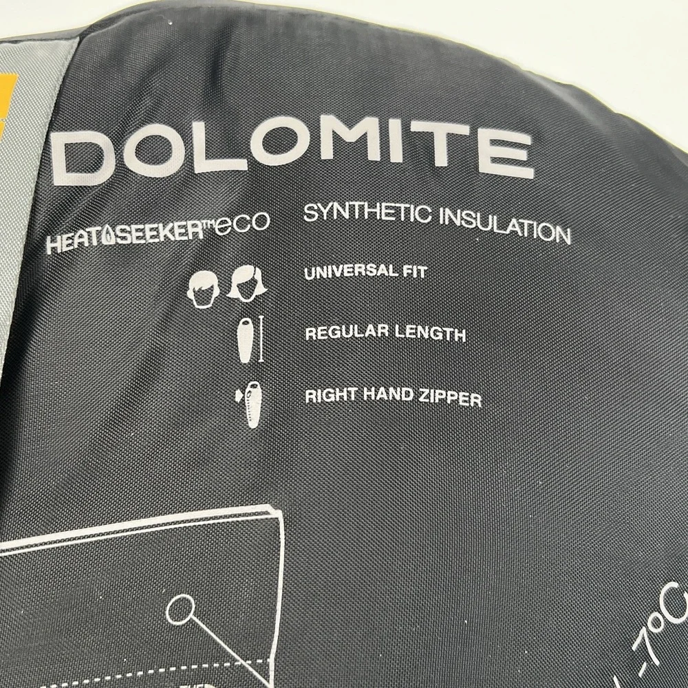 The North Face Dolomite Sleeping Bag 20f/-7c Grey/Blue Zip Camping